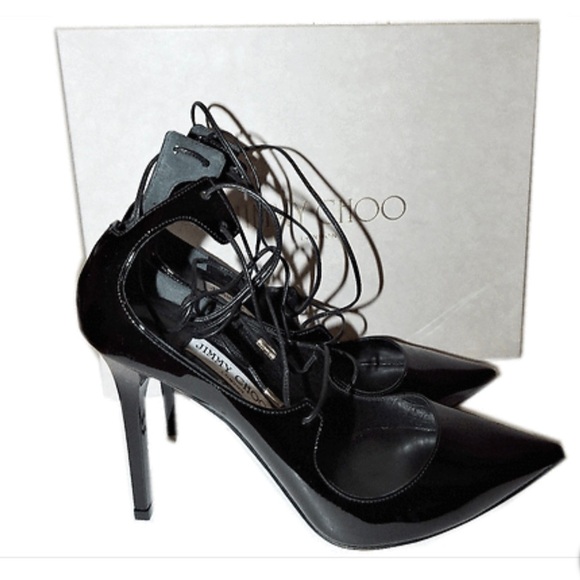 Jimmy Choo Vita 100 Black Patent size 37 - Picture 2 of 13